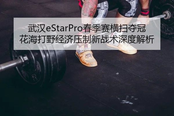 武汉eStarPro春季赛横扫夺冠 花海打野经济压制新战术深度解析